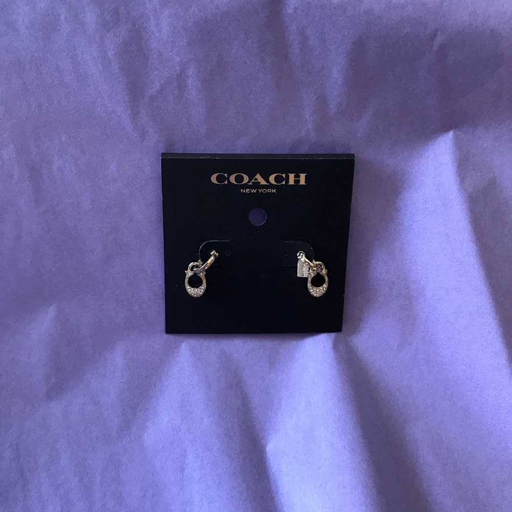 Coach Earring F29820 GLD new with tag